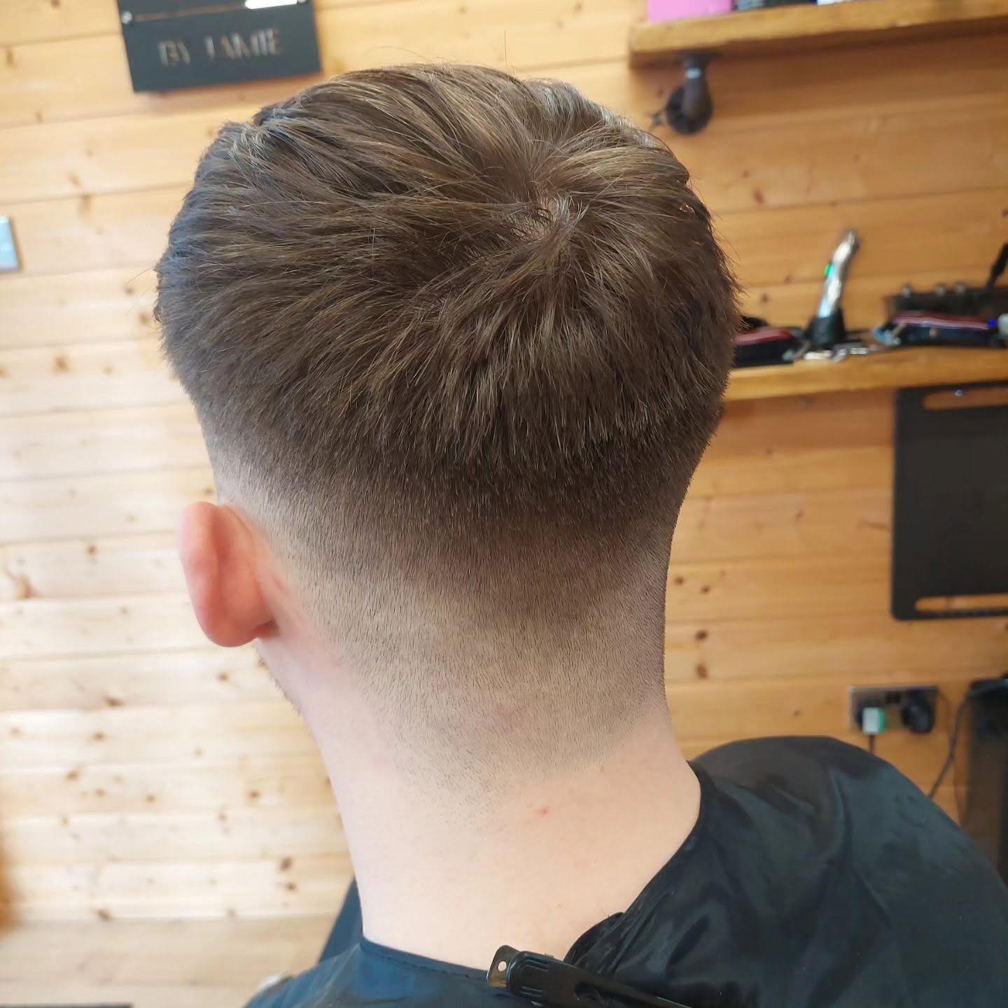 Taper fade with textured top